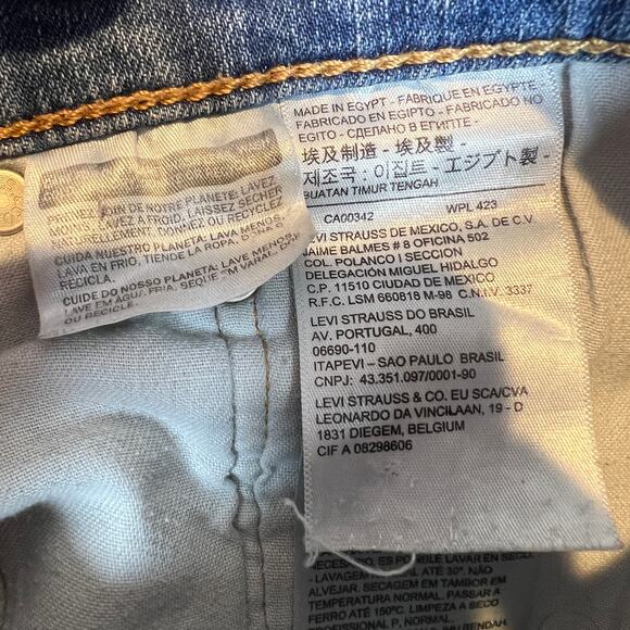 Levi's Men's 511 Mid Rise Slim Fit Leg Full Fit Jeans Heavyweight 34x36 Med Wash - Picture 5 of 10